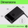 HP USB-C 65W laptopoplader, laptop, binnen, 90 V, 47 - 63 Hz, 65 W, 5 - 20 V