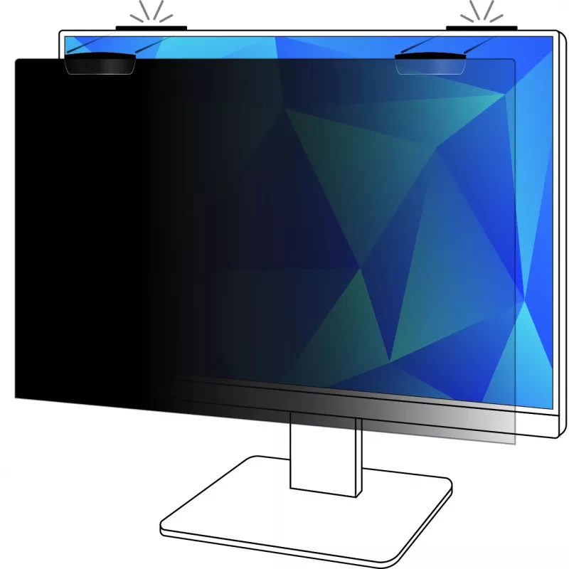 3M privacyfilter voor 24 inch breedbeeldmonitor met COMPLY™ magneetbevestiging, 16:9, PF240W9EM