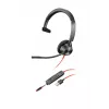 HP Poly Poly Blackwire 3315 USB-A headset, bedraad, 20 - 20000 Hz, kantoor/callcenter, 102 g, headset, zwart, rood