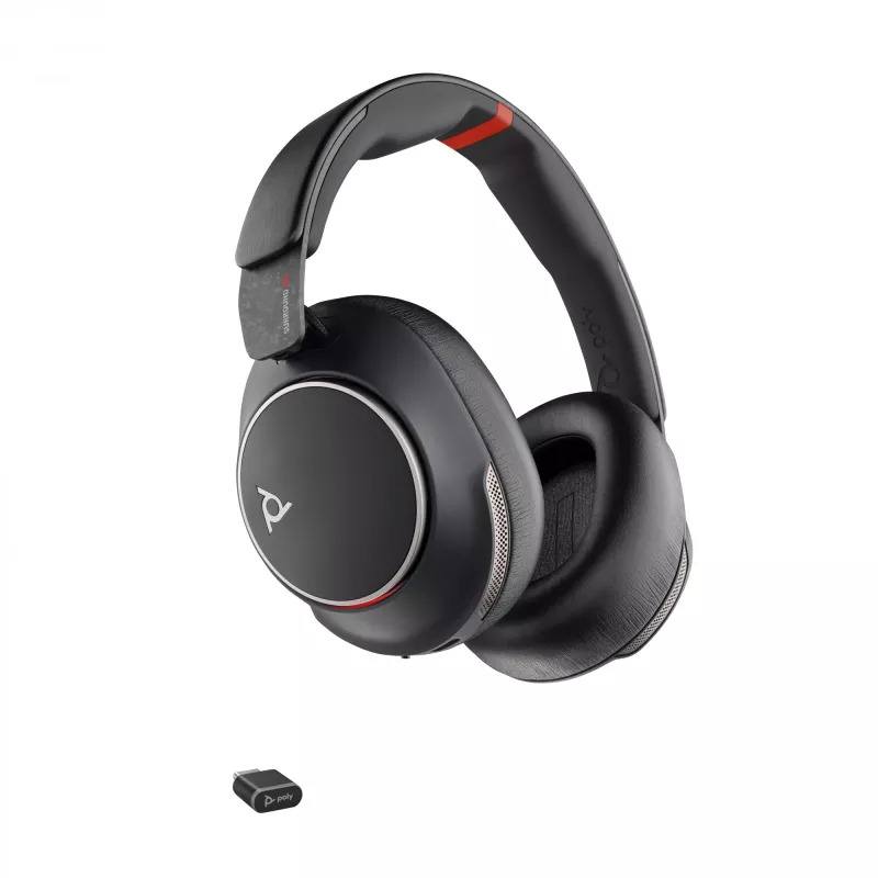 HP Poly Voyager Surround 85 UC USB-C headset +USB-C/A-adapter +laadstation