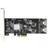 StarTech.com 8-poorts SATA PCIe-kaart – PCI Express 6 Gbit/s SATA-uitbreidingskaart met 4 hostcontrollers – SATA PCIe-controllerkaart – PCI-e x4 Gen 2 naar SATA III – SATA HDD/SSD