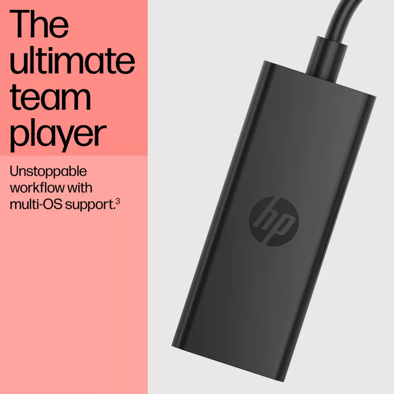 HP 8Y8Y1AA USB-C-naar-DisplayPort-adapter G2, 8K (7680 x 4320), zwart