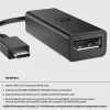 HP 8Y8Y1AA USB-C-naar-DisplayPort-adapter G2, 8K (7680 x 4320), zwart