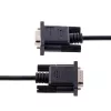 StarTech.com 3m RS232 seriële nullmodemkabel, crossover seriële kabel met Al-Mylar-afscherming, DB9 seriële COM-poort kabel female naar male, compatibel met DTE-apparaten, zwart, F/M