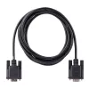 StarTech.com 3m RS232 seriële nullmodemkabel, crossover seriële kabel met Al-Mylar-afscherming, DB9 seriële COM-poort kabel female naar male, compatibel met DTE-apparaten, zwart, F/M