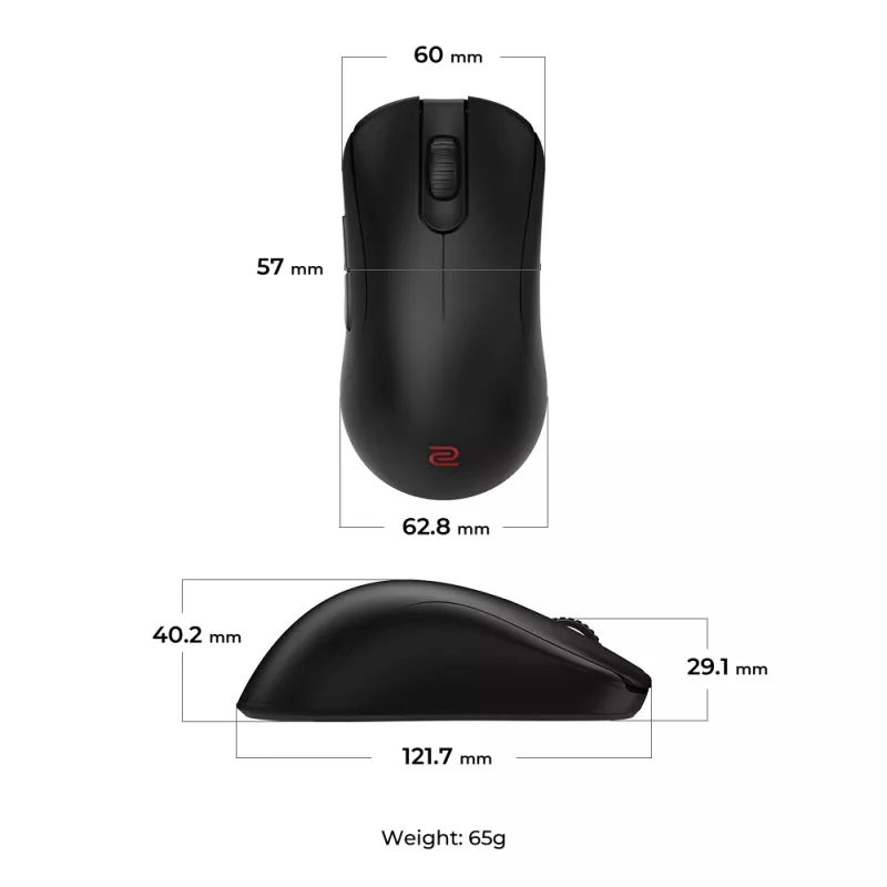 ZOWIE ZA13-DW muis gaming rechtshandig RF Wireless 3200 DPI