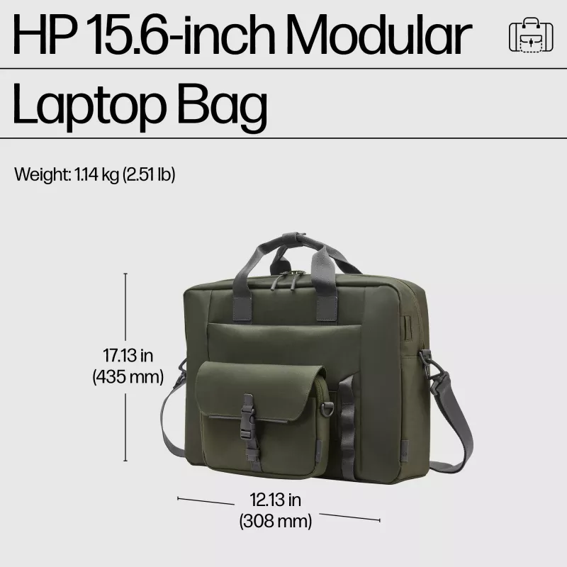 HP 15,6 inch modulaire laptoptas, schoudertas, 39,6 cm (15,6 inch), 1,14 kg