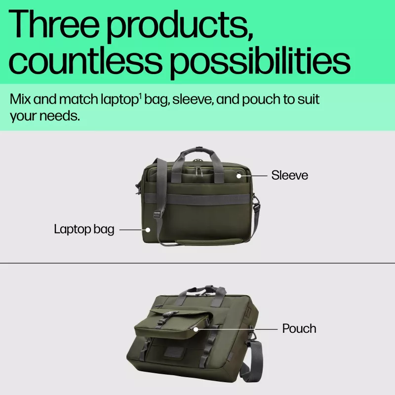 HP 15,6 inch modulaire laptoptas, schoudertas, 39,6 cm (15,6 inch), 1,14 kg