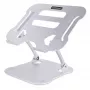 StarTech.com Laptopstandaard voor het bureau, ergonomische laptopstandaard in hoogte verstelbaar, aluminium, draagbaar, ondersteunt tot 10 kg, opvouwbare laptophouder voor het bureau – schuine notebook-verhoging/standaard