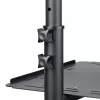 StarTech.com Mobiele projector- en laptopstandaard/wagen – robuuste draagbare projectorstandaard (2 plateaus, elk 10 kg belastbaar) – in hoogte verstelbare rolwagen voor presentaties met vergrendelbare wielen
