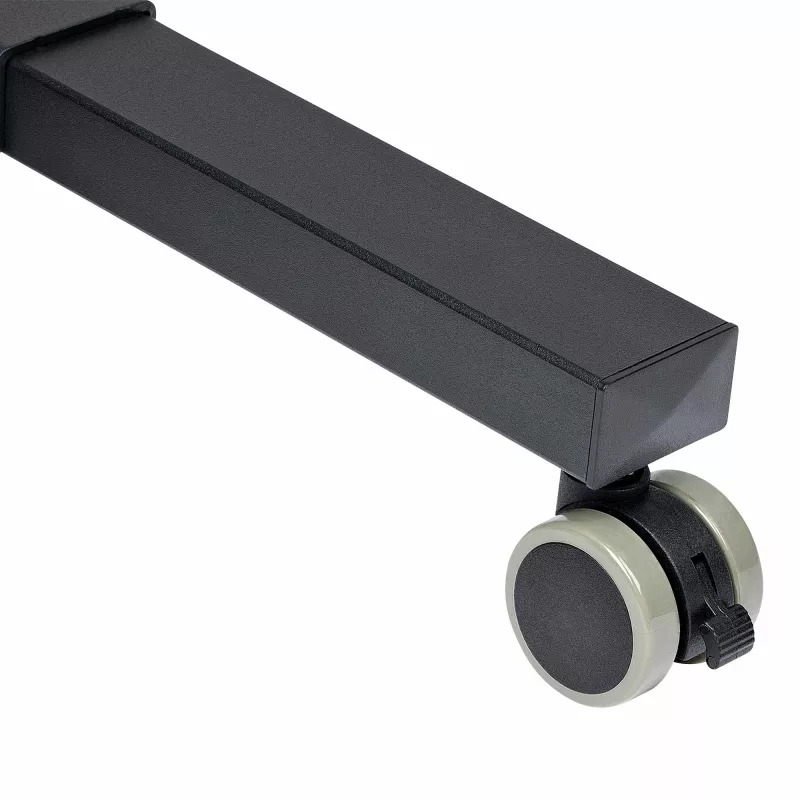 StarTech.com Mobiele projector- en laptopstandaard/wagen – robuuste draagbare projectorstandaard (2 plateaus, elk 10 kg belastbaar) – in hoogte verstelbare rolwagen voor presentaties met vergrendelbare wielen