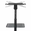 StarTech.com Mobiele projector- en laptopstandaard/wagen – robuuste draagbare projectorstandaard (2 plateaus, elk 10 kg belastbaar) – in hoogte verstelbare rolwagen voor presentaties met vergrendelbare wielen