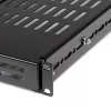StarTech.com ADJSHELF 1U geventileerde serverrackplank met instelbare diepte, 19 inch, 80 kg (175 lb), inbouwdiepte 480–960 mm (19,5–38 inch), 70 cm (27,5 inch) diep, zwart
