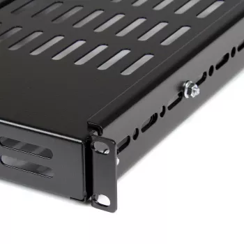 StarTech.com 1U verstelbare geventileerde serverrack-legbodem - 175 lbs - 19,5 tot 38 inch verstelbare inbouwdiepte universeel vak voor 19-inch AV-/netwerkapparatuurrack - 27,5 inch diep