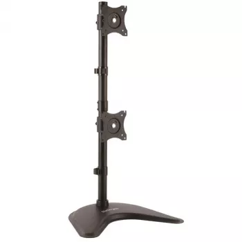 StarTech.com dual-monitorstandaard – verticaal, vrijstaand, 10 kg, 33 cm (13 inch), 68,6 cm (27 inch), 100 x 100 mm, zwart