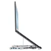 Targus AWU100205GL laptopstandaard met 4-poorts usb-hub, 25,4–39,6 cm (10–15,6 inch), zilver