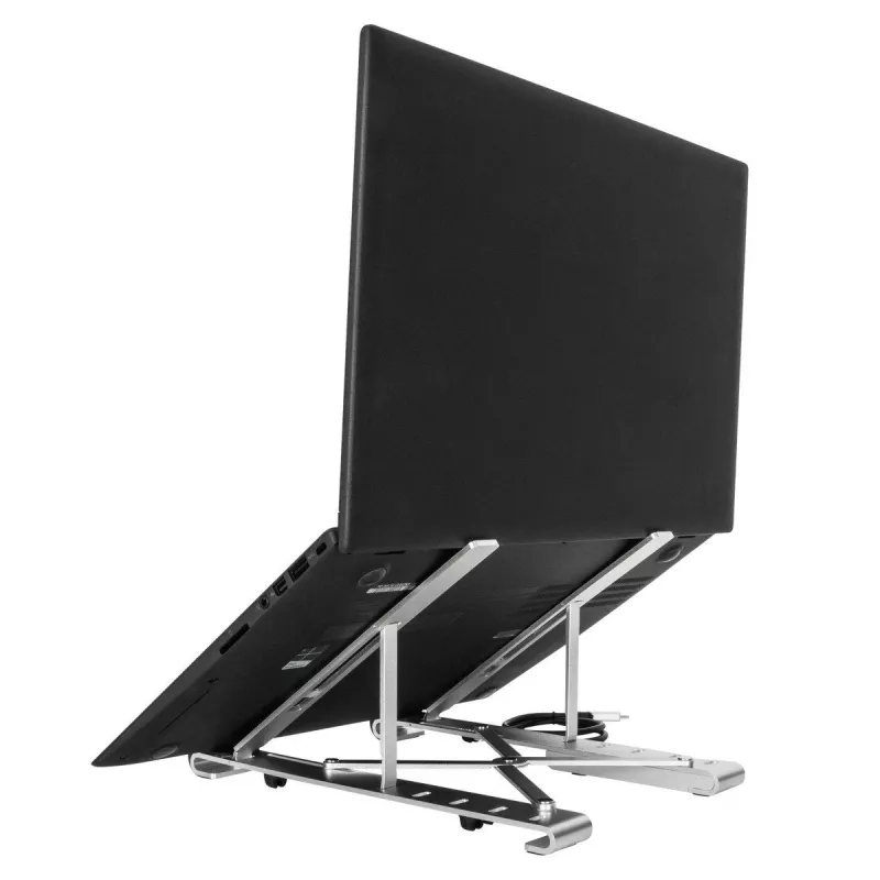 Targus AWU100205GL laptopstandaard met 4-poorts usb-hub, 25,4–39,6 cm (10–15,6 inch), zilver