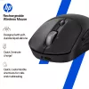 HP 700 oplaadbare draadloze muis, voor beide handen, RF Wireless + Bluetooth, 6000 DPI, zwart