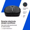 HP 700 oplaadbare draadloze muis, voor beide handen, RF Wireless + Bluetooth, 6000 DPI, zwart