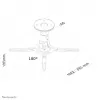 Neomounts BEAMER-C50 beamer-plafondsteun - H 18,5 cm - volledig beweegbaar