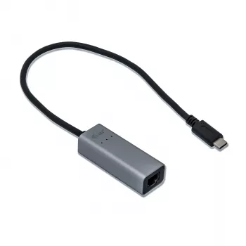 i-tec Metal USB-C Gigabit Ethernet-adapter, bedraad, USB Type-C, Ethernet, 1000 Mbit/s, grijs