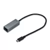i-tec Metal USB-C Gigabit Ethernet-adapter, bedraad, USB Type-C, Ethernet, 1000 Mbit/s, grijs
