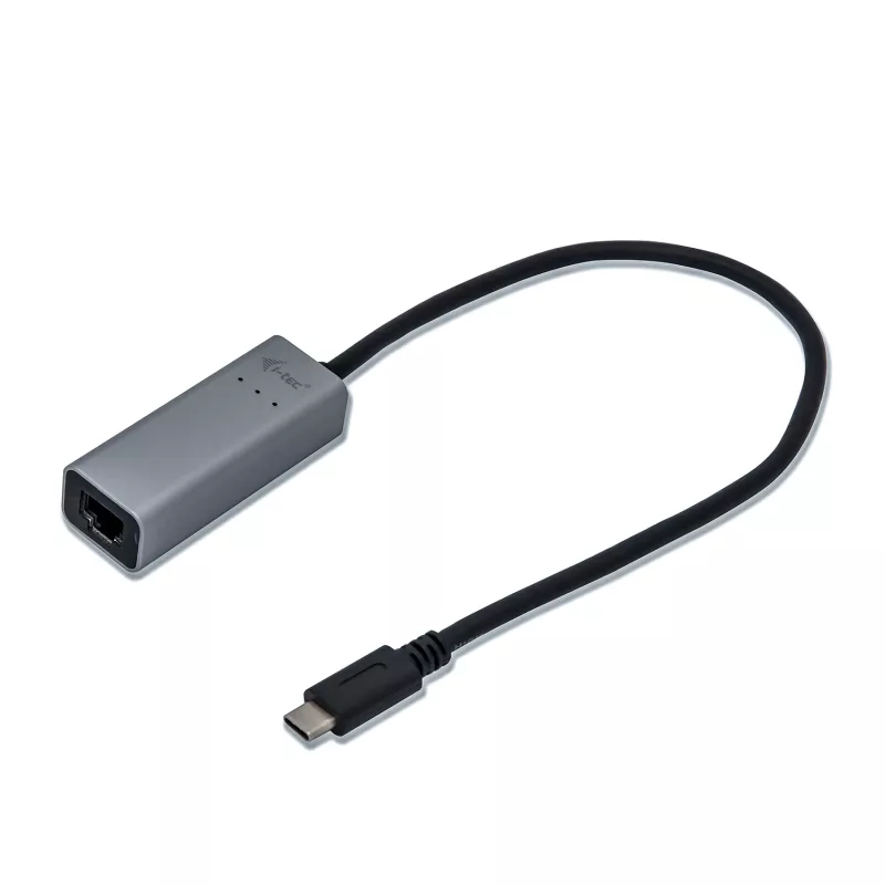 i-tec Metal USB-C Gigabit Ethernet-adapter, bedraad, USB Type-C, Ethernet, 1000 Mbit/s, grijs