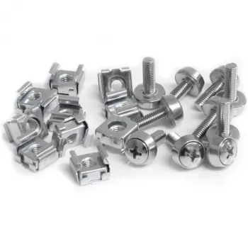 StarTech.com 50 stuks M5 bevestigingsschroeven en kooimoeren voor serverrack