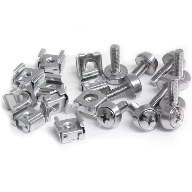 StarTech.com 50 stuks M5 bevestigingsschroeven en kooimoeren voor serverrack