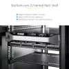 StarTech.com 2U serverrack-legbord – universele geventileerde rack-mount cantilever-legbord voor 19-inch netwerkapparatuurrack en -kast – hoogbelastbaar staal – draagvermogen 23 kg – 16 inch diep legbord, zwart