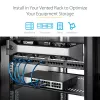 StarTech.com 2U serverrack-legbord – universele geventileerde rack-mount cantilever-legbord voor 19-inch netwerkapparatuurrack en -kast – hoogbelastbaar staal – draagvermogen 23 kg – 16 inch diep legbord, zwart