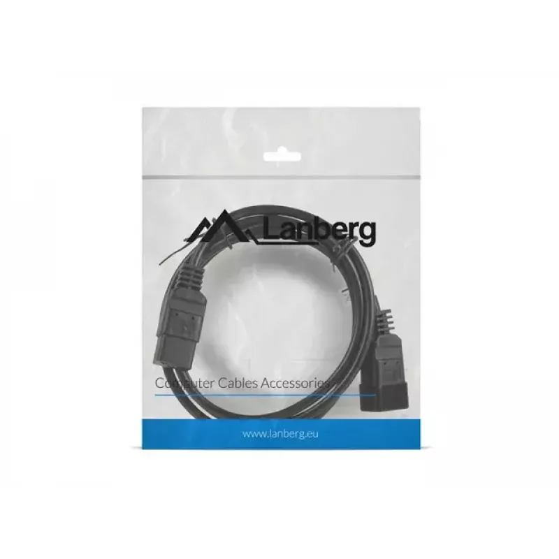 Stroomkabel Lanberg CA-C19E-10CC-0018-BK zwart 1,8 m