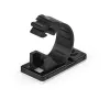 StarTech.com 100 zelfklevende kabelmanagement-clips zwart – netwerk-/ethernet-/bureautafel-/computerkabelorganizer – plakkabel-/draadhouder – nylon zelfklembeugel UL/94V-2 brandwerend