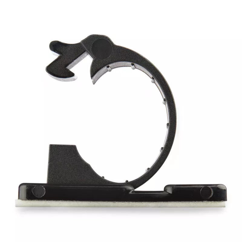 StarTech.com 100 zelfklevende kabelmanagement-clips zwart – netwerk-/ethernet-/bureautafel-/computerkabelorganizer – plakkabel-/draadhouder – nylon zelfklembeugel UL/94V-2 brandwerend