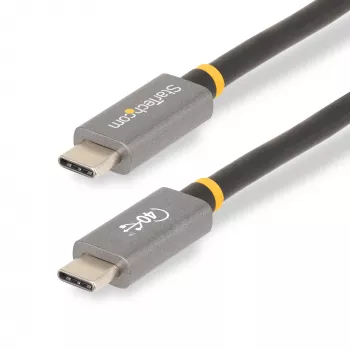 StarTech.com 1 m USB4-kabel, USB-IF-gecertificeerde USB-C-kabel, 40 Gbit/s, USB Type-C datatransmissiekabel, 100 W Power Delivery, 8K 60 Hz, compatibel met Thunderbolt 4/3/USB 3.2