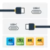 StarTech.com 1 m USB4-kabel, USB-IF-gecertificeerde USB-C-kabel, 40 Gbit/s, USB Type-C datatransmissiekabel, 100 W Power Delivery, 8K 60 Hz, compatibel met Thunderbolt 4/3/USB 3.2