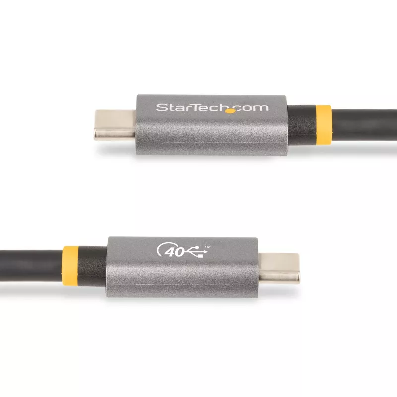 StarTech.com 1 m USB4-kabel, USB-IF-gecertificeerde USB-C-kabel, 40 Gbit/s, USB Type-C datatransmissiekabel, 100 W Power Delivery, 8K 60 Hz, compatibel met Thunderbolt 4/3/USB 3.2