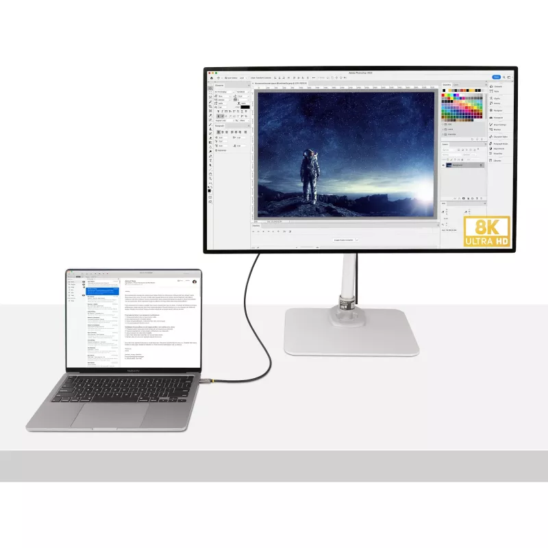 StarTech.com 1 m USB4-kabel, USB-IF-gecertificeerde USB-C-kabel, 40 Gbit/s, USB Type-C datatransmissiekabel, 100 W Power Delivery, 8K 60 Hz, compatibel met Thunderbolt 4/3/USB 3.2