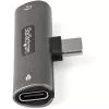 StarTech.com CDP235APDM USB-C audio- en laadadapter met 3,5 mm TRRS koptelefoon-/headsetaansluiting en 60 W USB-C Power Delivery-doorvoerlading, voor telefoon/tablet/laptop