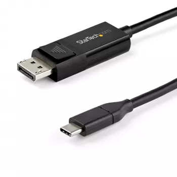 StarTech.com 1 m USB-C naar DisplayPort 1.4 kabel 8K 60 Hz/4K – bidirectionele DP naar USB-C of USB-C naar DP omkeerbare videoadapterkabel – HBR3/HDR/DSC – USB Type-C/Thunderbolt monitorkabel
