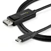 StarTech.com 1 m USB-C naar DisplayPort 1.4 kabel 8K 60 Hz/4K – bidirectionele DP naar USB-C of USB-C naar DP omkeerbare videoadapterkabel – HBR3/HDR/DSC – USB Type-C/Thunderbolt monitorkabel