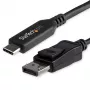 StarTech.com 6ft/1.8m USB-C-naar-DisplayPort-1.4-kabel – 4K/5K/8K USB Type-C-naar-DP-1.4-Alt-Mode-videoadapter-converter – HBR3/HDR/DSC – 8K-60Hz-DP-monitorkabel voor USB-C/Thunderbolt 3