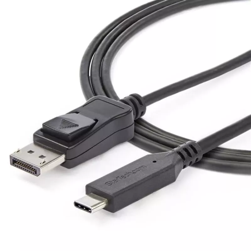 StarTech.com 6ft/1.8m USB-C-naar-DisplayPort-1.4-kabel – 4K/5K/8K USB Type-C-naar-DP-1.4-Alt-Mode-videoadapter-converter – HBR3/HDR/DSC – 8K-60Hz-DP-monitorkabel voor USB-C/Thunderbolt 3