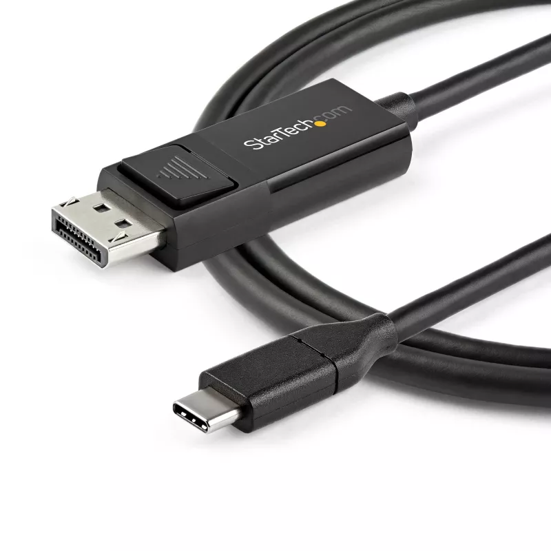 StarTech.com 1m USB-C naar DisplayPort 1.2 kabel 4K 60Hz - bidirectionele DP naar USB-C of USB-C naar DP omkeerbare video-adapterkabel - HBR2/HDR - USB Type C/Thunderbolt monitorkabel