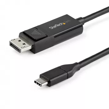 StarTech.com 6.6ft (2m) USB C naar DisplayPort 1.2 kabel 4K 60Hz - bidirectionele DP naar USB-C of USB-C naar DP omkeerbare video-adapterkabel - HBR2/HDR - USB Type C/Thunderbolt monitorkabel
