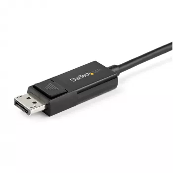 StarTech.com 6.6ft (2m) USB C naar DisplayPort 1.2 kabel 4K 60Hz - bidirectionele DP naar USB-C of USB-C naar DP omkeerbare video-adapterkabel - HBR2/HDR - USB Type C/Thunderbolt monitorkabel