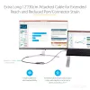 StarTech.com USB-C-naar-DisplayPort-adapter – 8K/4K 60Hz USB-C-naar-DisplayPort-1.4-adapter-dongle – USB Type-C-naar-DP-monitor-videoconverter – compatibel met Thunderbolt 3 – met 30 cm lang, vast kabel