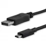 StarTech.com 1m USB-C naar DisplayPort 1.2 kabel 4K 60Hz – USB-C naar DisplayPort adapterkabel – HBR2 – USB Type-C DP Alt Mode naar DP monitor videokabel – werkt met Thunderbolt 3 – zwart