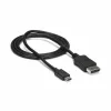 StarTech.com 1m USB-C naar DisplayPort 1.2 kabel 4K 60Hz – USB-C naar DisplayPort adapterkabel – HBR2 – USB Type-C DP Alt Mode naar DP monitor videokabel – werkt met Thunderbolt 3 – zwart