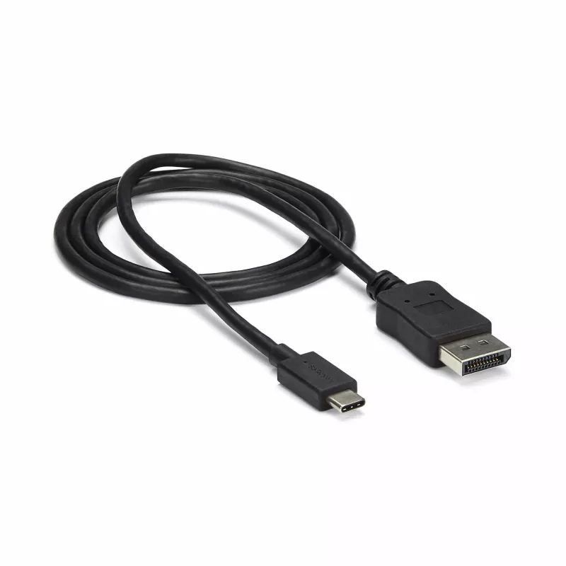 StarTech.com 1m USB-C naar DisplayPort 1.2 kabel 4K 60Hz – USB-C naar DisplayPort adapterkabel – HBR2 – USB Type-C DP Alt Mode naar DP monitor videokabel – werkt met Thunderbolt 3 – zwart